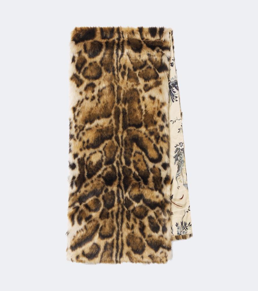 etro leopard-print scarf