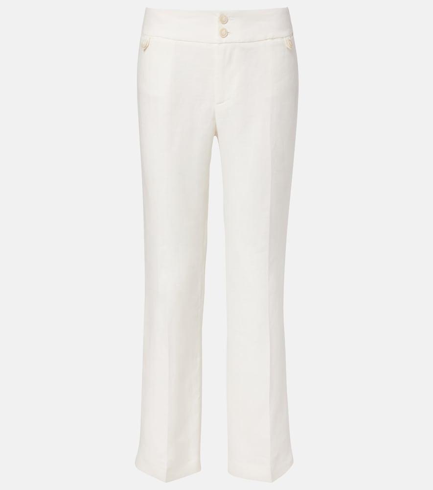 etro linen bootcut pants
