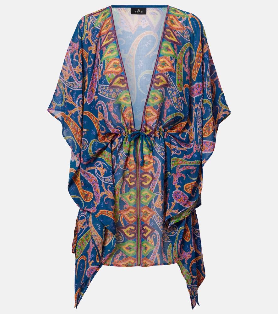 etro paisley beach cover-up