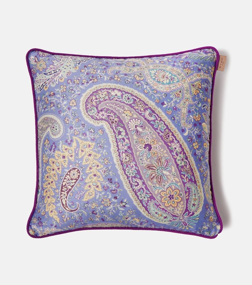 etro paisley cotton cushion