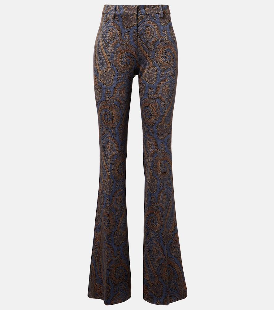 etro paisley flared pants