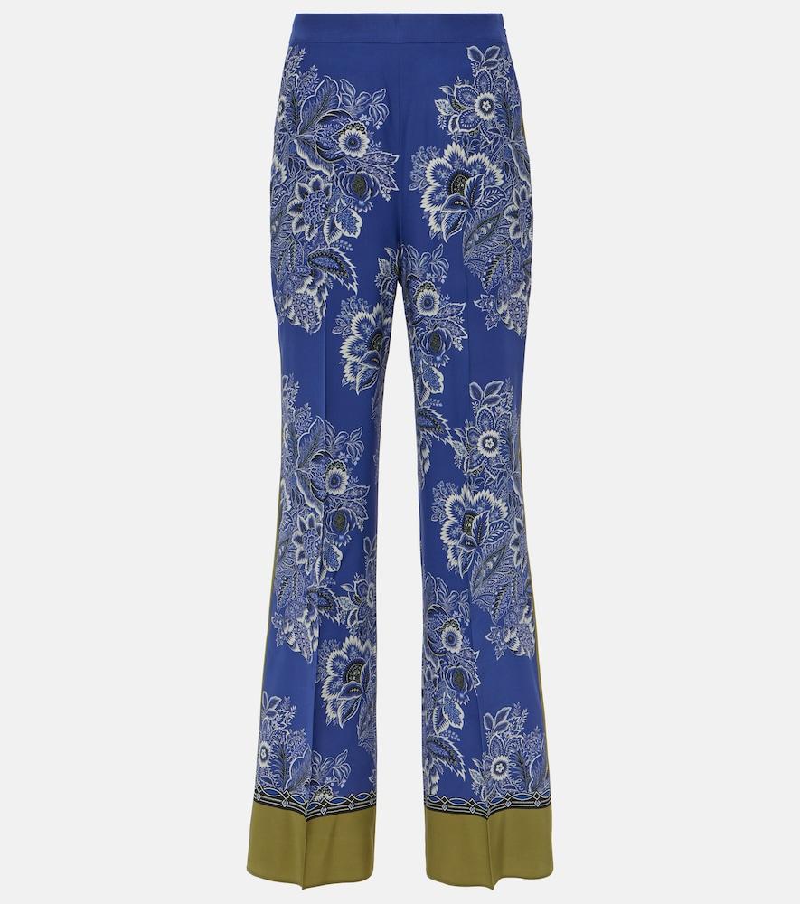 etro paisley high-rise silk wide-leg pants