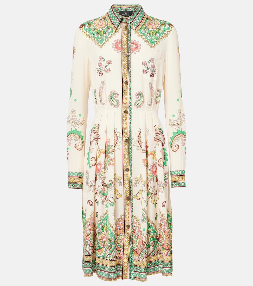 etro paisley midi dress