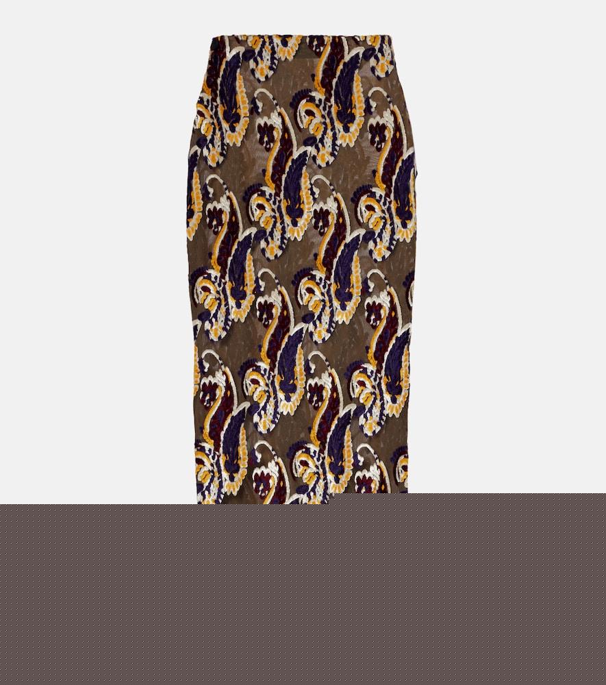 etro paisley pencil skirt