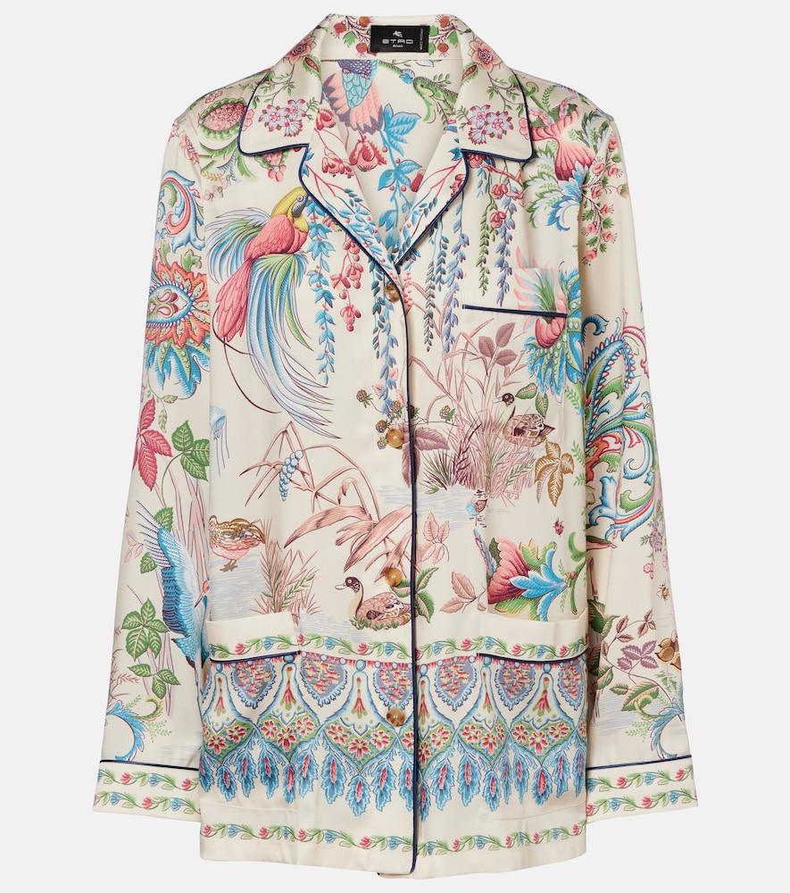 etro printed bowling shirt