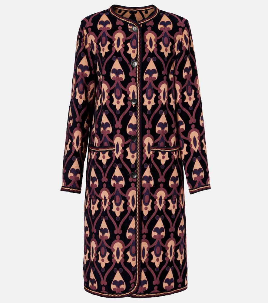 etro printed coat