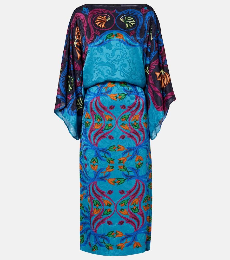 etro printed midi dress