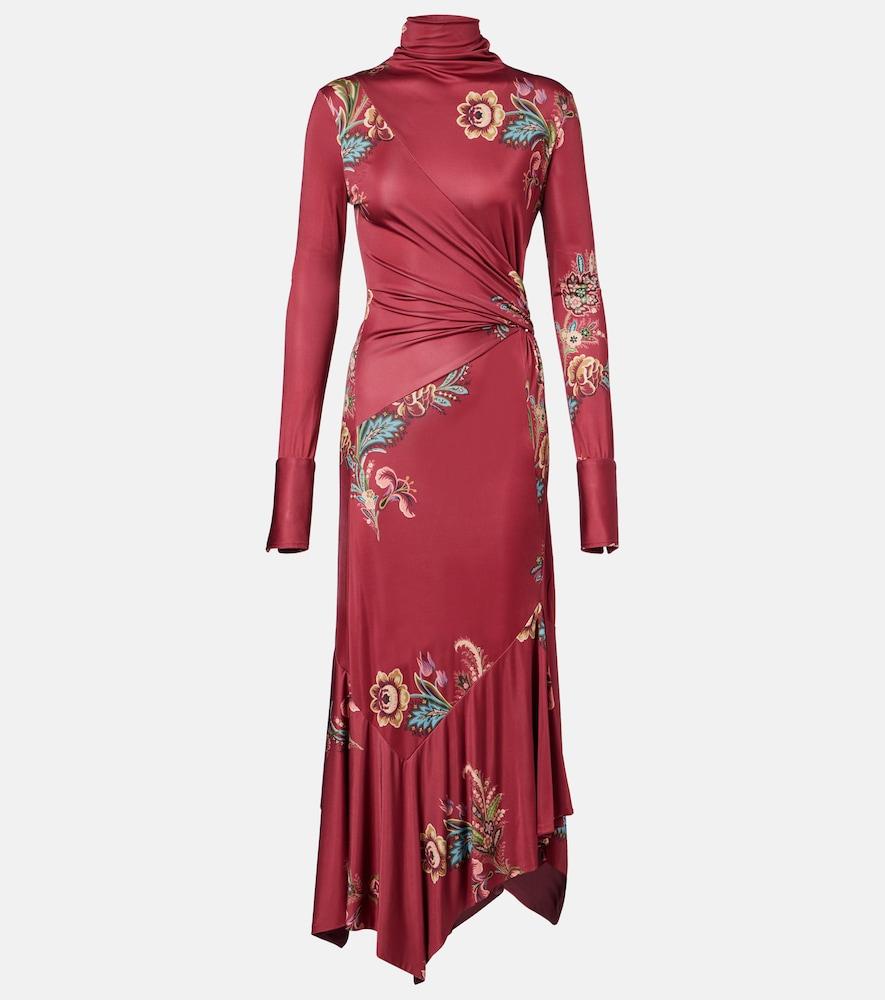 etro printed midi dress