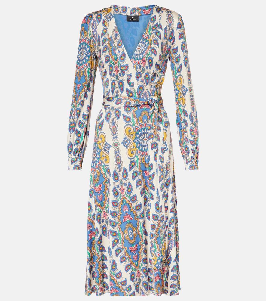 etro printed midi dress