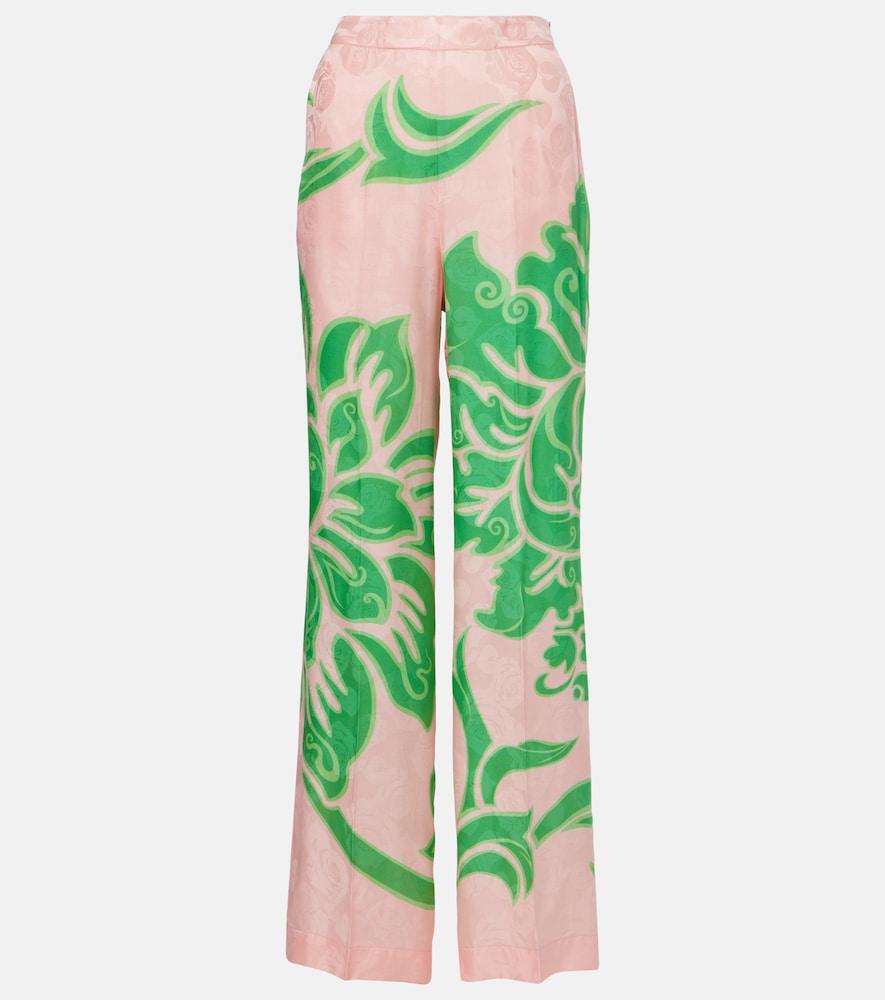 etro printed straight pants