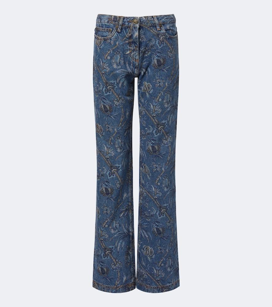etro printed wide-leg jeans