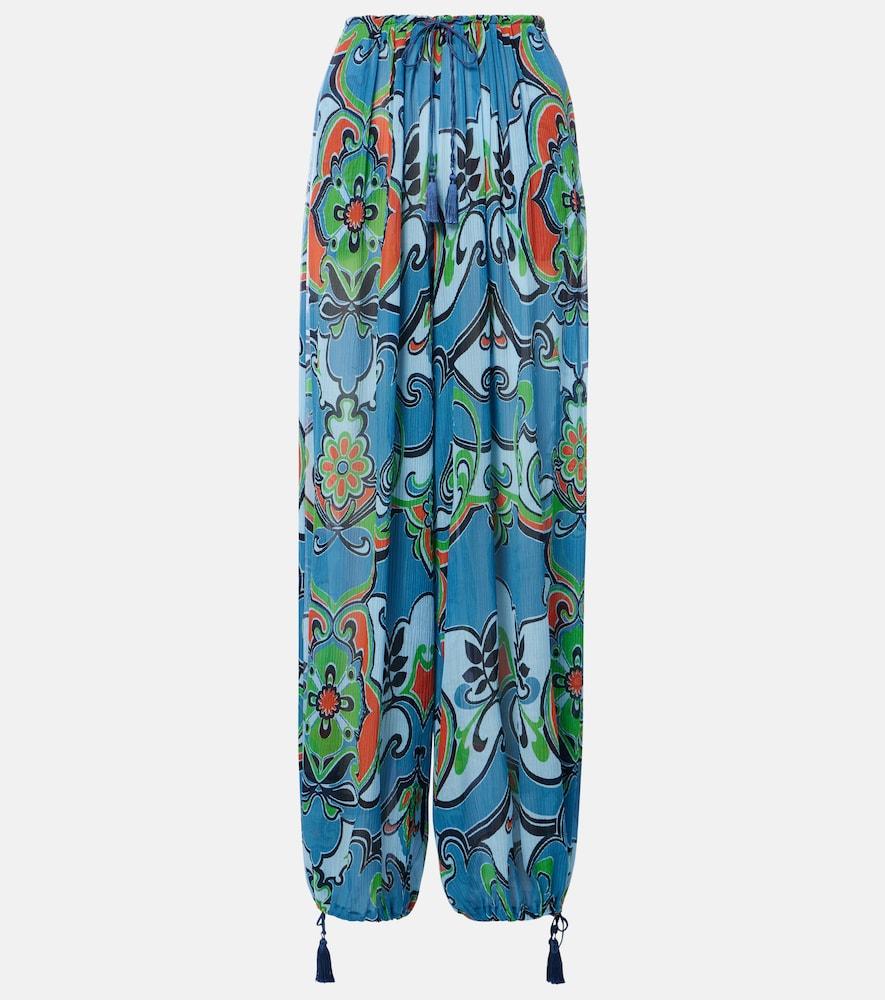 etro printed wide-leg pants