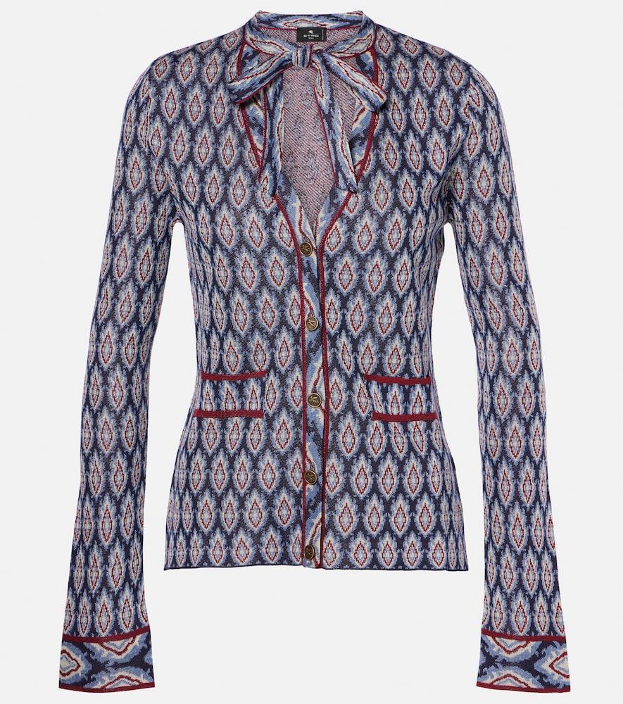 etro scarf-detail cardigan