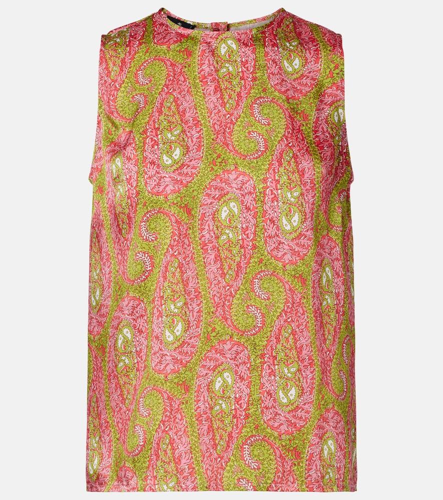 etro semi-sheer jacquard blouse