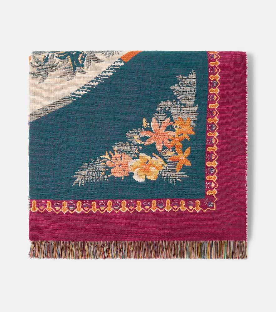 etro shanti embroidered cotton throw