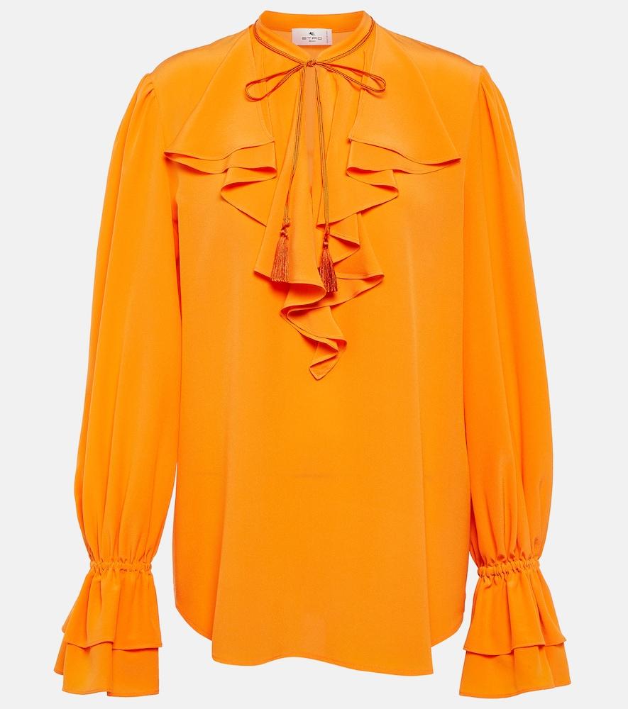 etro silk blouse