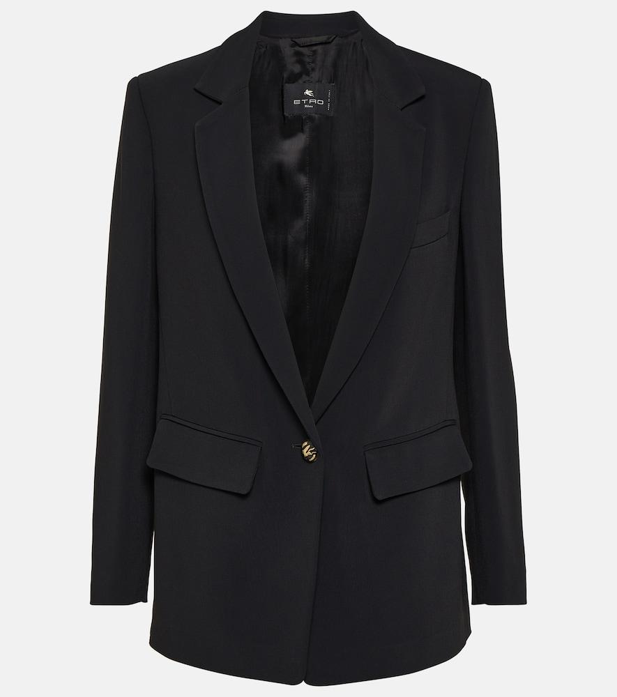 etro single-breasted cady blazer