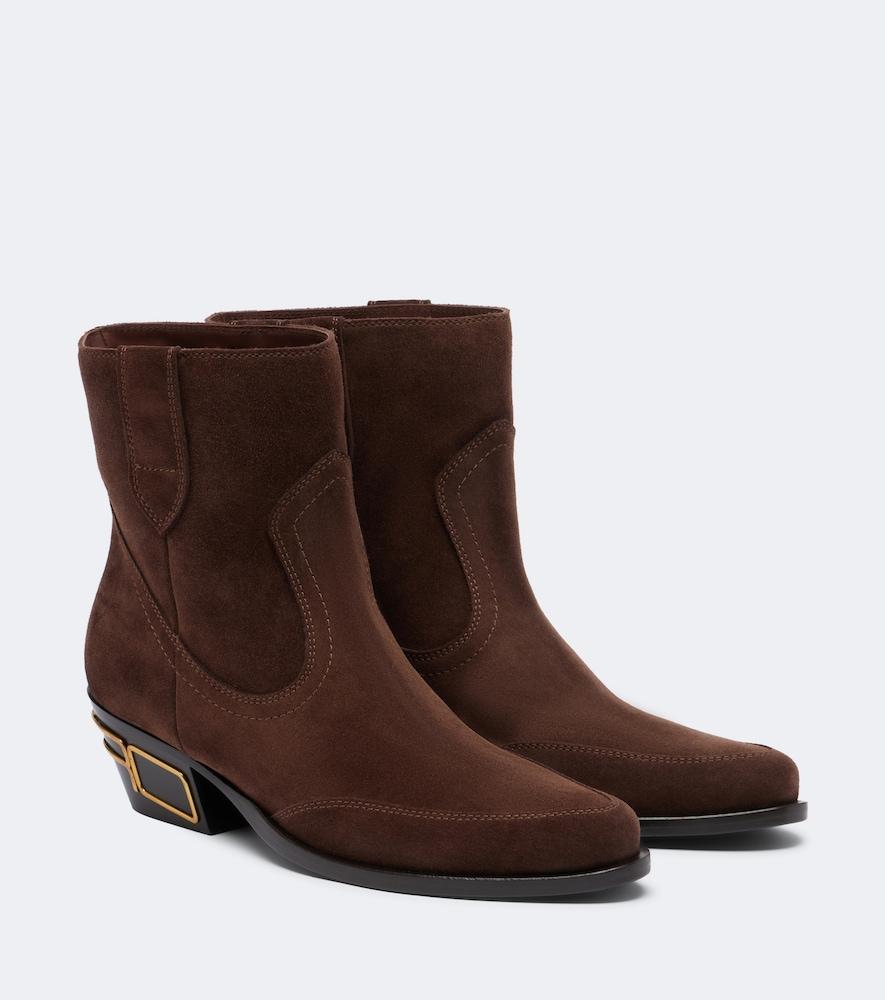 etro suede ankle boots