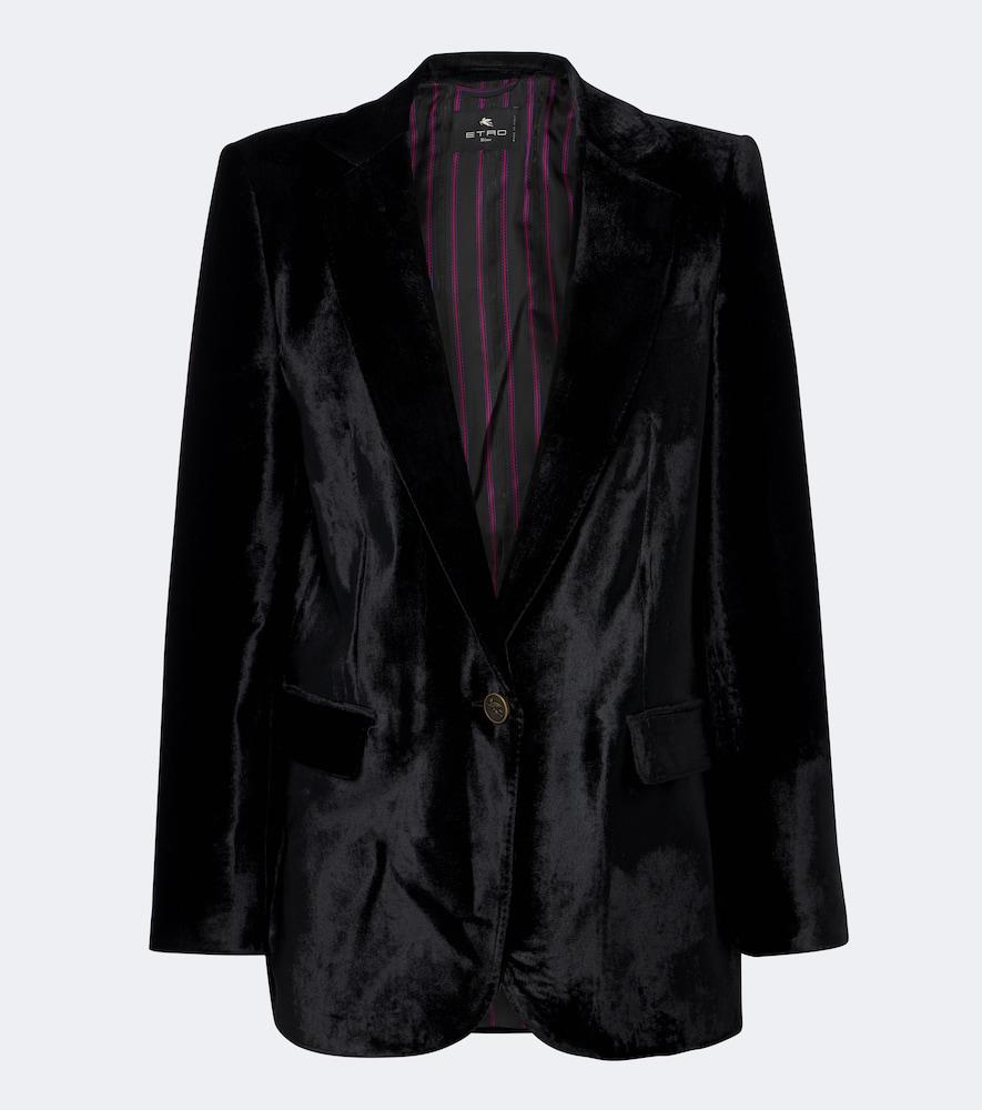 etro velvet blazer