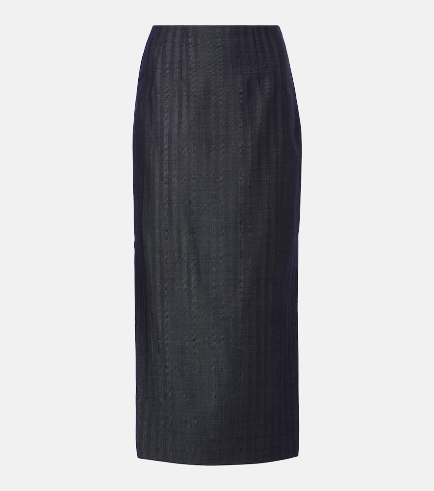 etro wool-blend pencil skirt