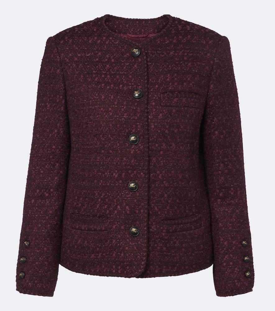 etro wool-blend tweed jacket