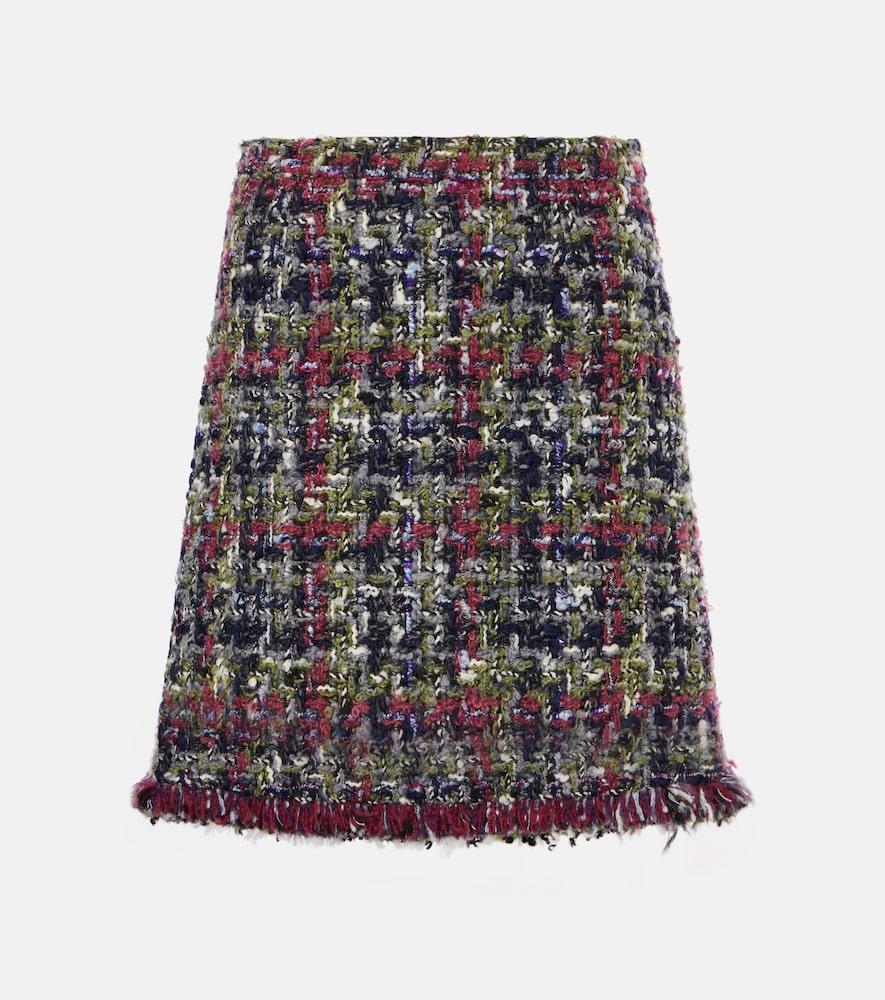 etro wool-blend tweed miniskirt