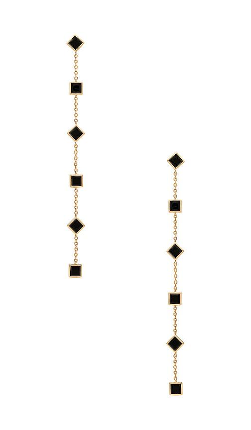 ettika all in earring in metallic gold.