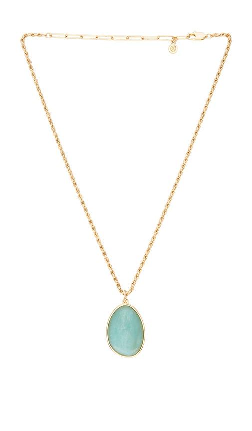 ettika amazonite pendant necklace in green.