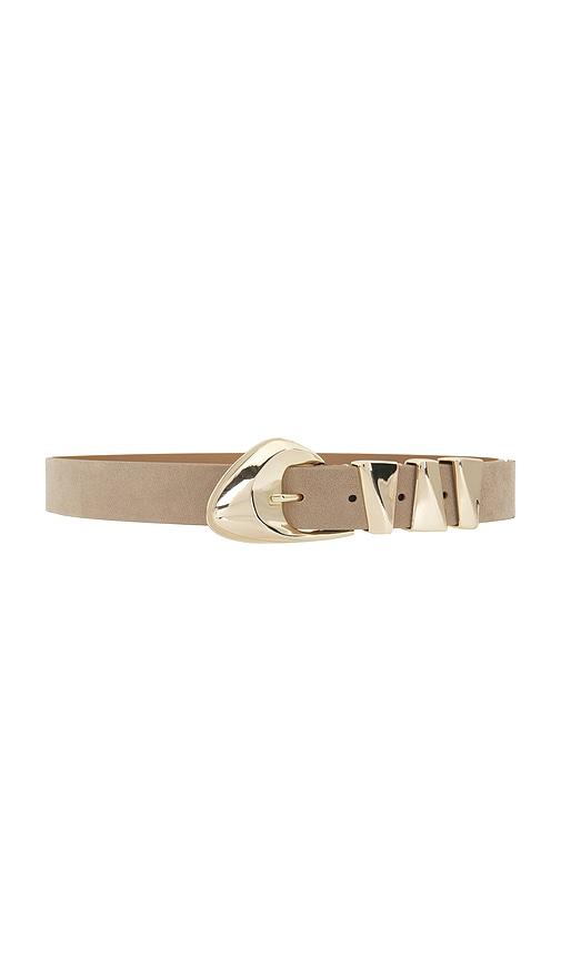 ettika modern western belt in tan. - size l (also in xs, s, m)
