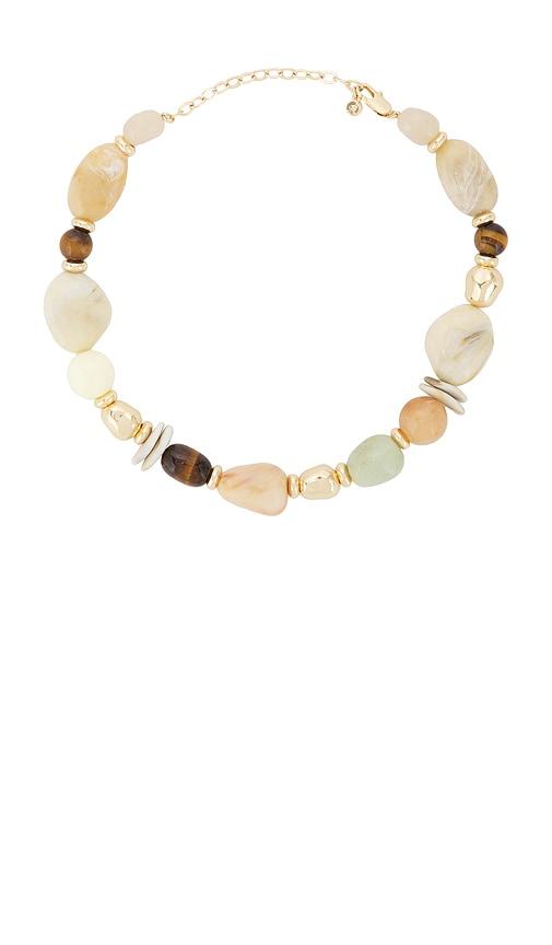 ettika serene stone necklace in multi.