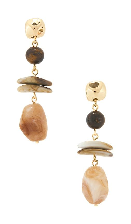ettika solstice stone earrings in multi.
