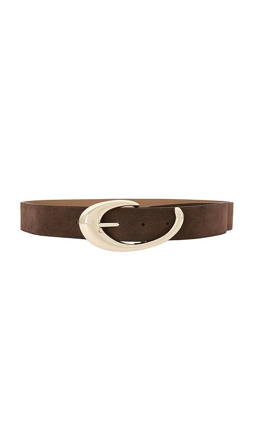 ettika suede belt in brown. - size l (also in s, m)