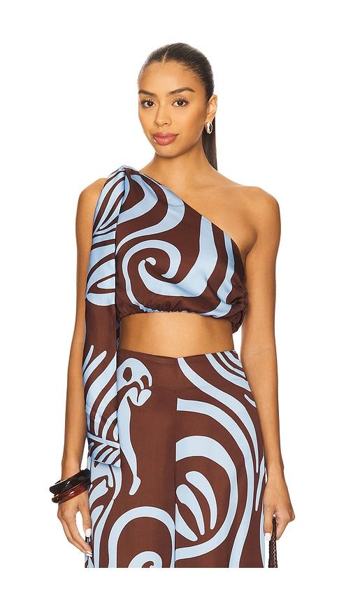eugenia fernandez dara top in brown. - size s (also in xs)