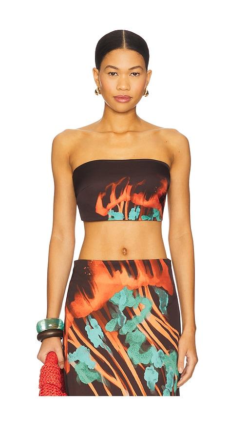 eugenia fernandez linus crop top in brown. - size m (also in xl)