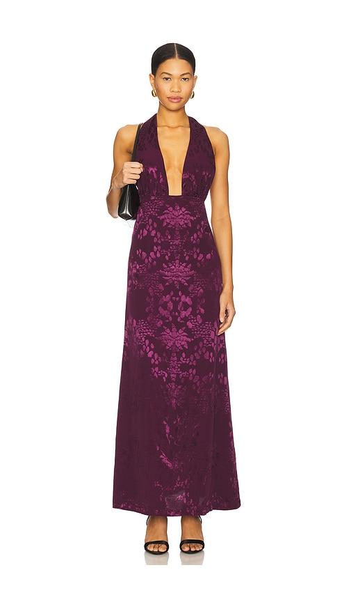 eugenia fernandez mero dress in wine. - size m (also in s)