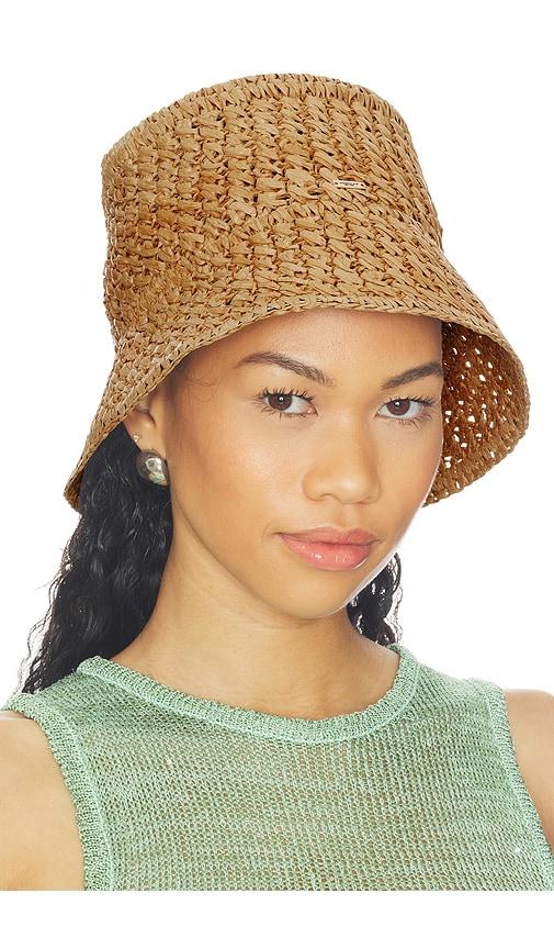 eugenia kim jonah bucket hat in tan.