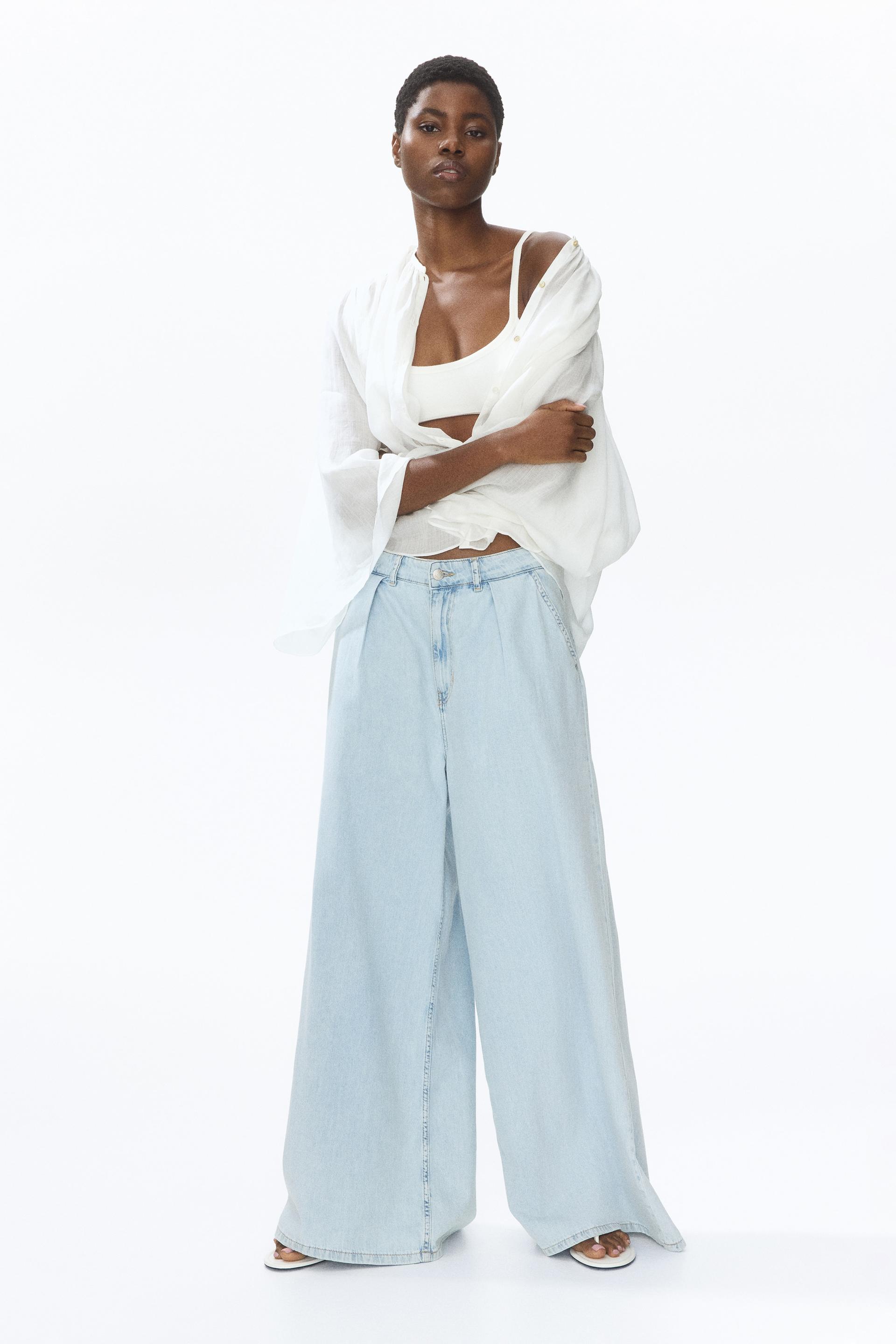 extra-wide regular-waist jeans
