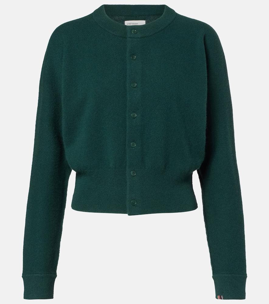 extreme cashmere blouson cashmere-blend cardigan