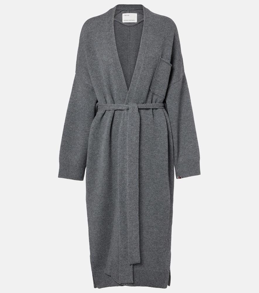 extreme cashmere n°105 coat belted cashmere wrap cardigan