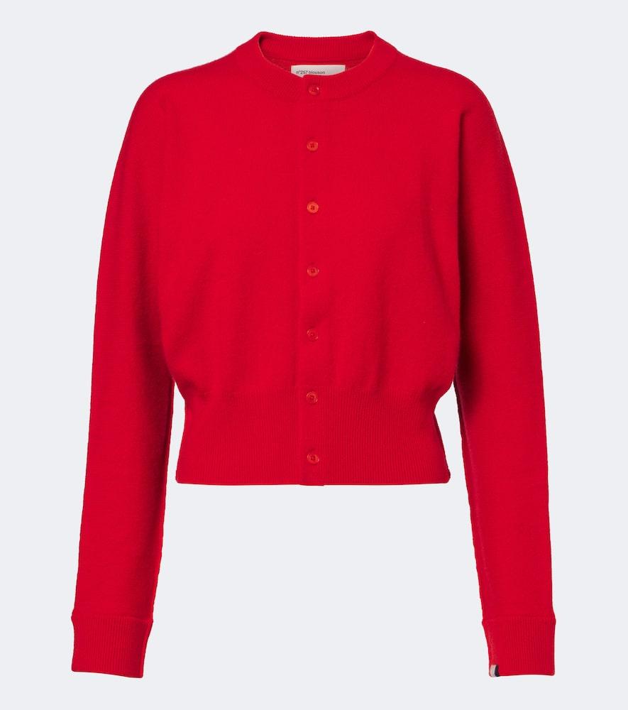 extreme cashmere n°257 blouson cashmere-blend cardigan