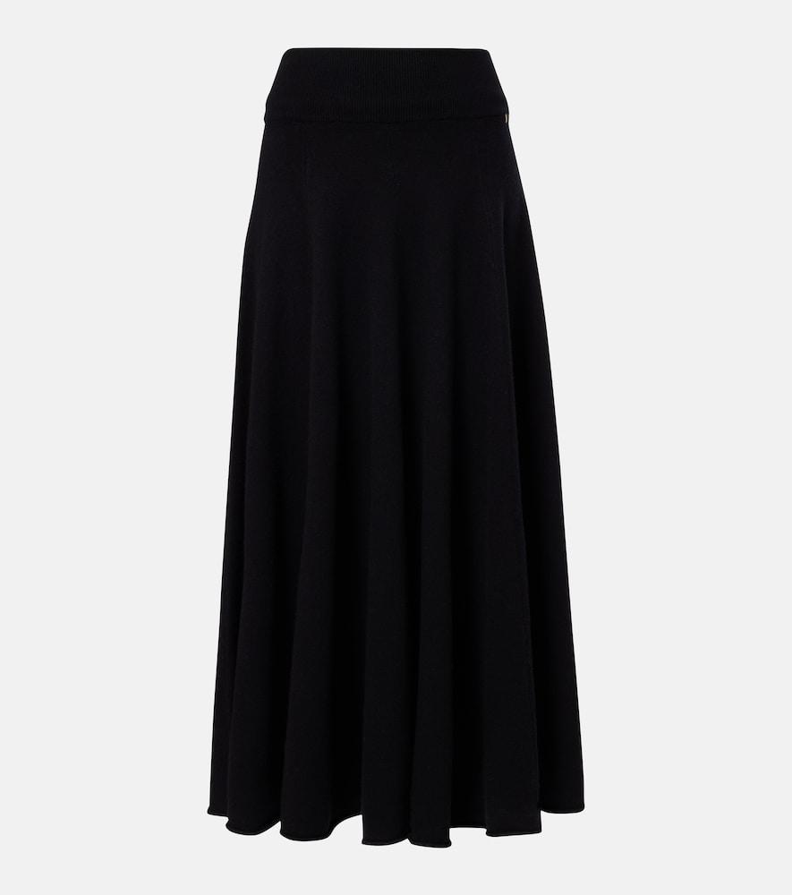 extreme cashmere n°313 twirl cashmere-blend maxi skirt