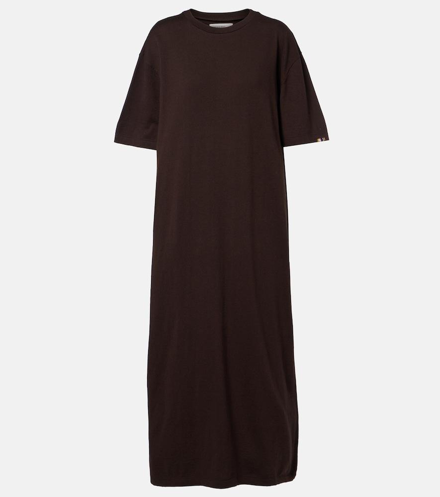 extreme cashmere n°321 kris cotton and cashmere maxi dress