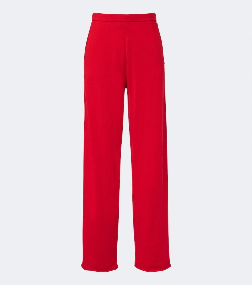 extreme cashmere n°353 relax cotton and cashmere straight pants