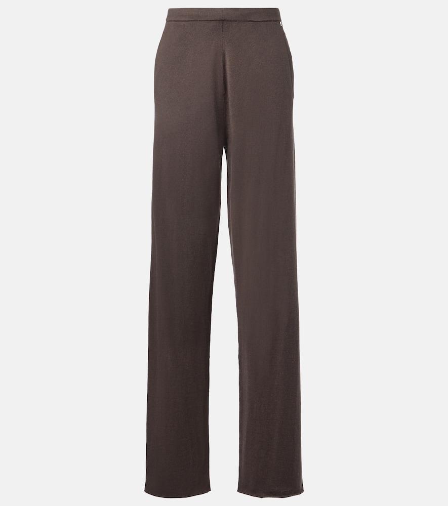extreme cashmere n°353 relax cotton and cashmere wide-leg pants