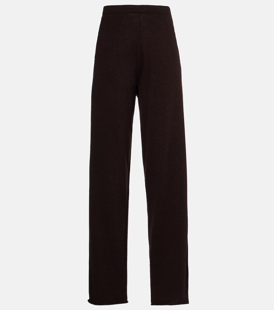 extreme cashmere n°353 relax cotton-blend straight pants