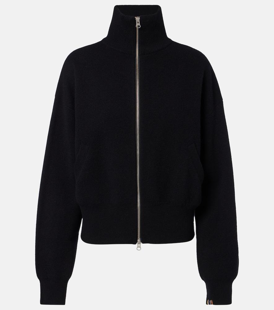 extreme cashmere n°385 xtra cute cashmere zip-up sweater