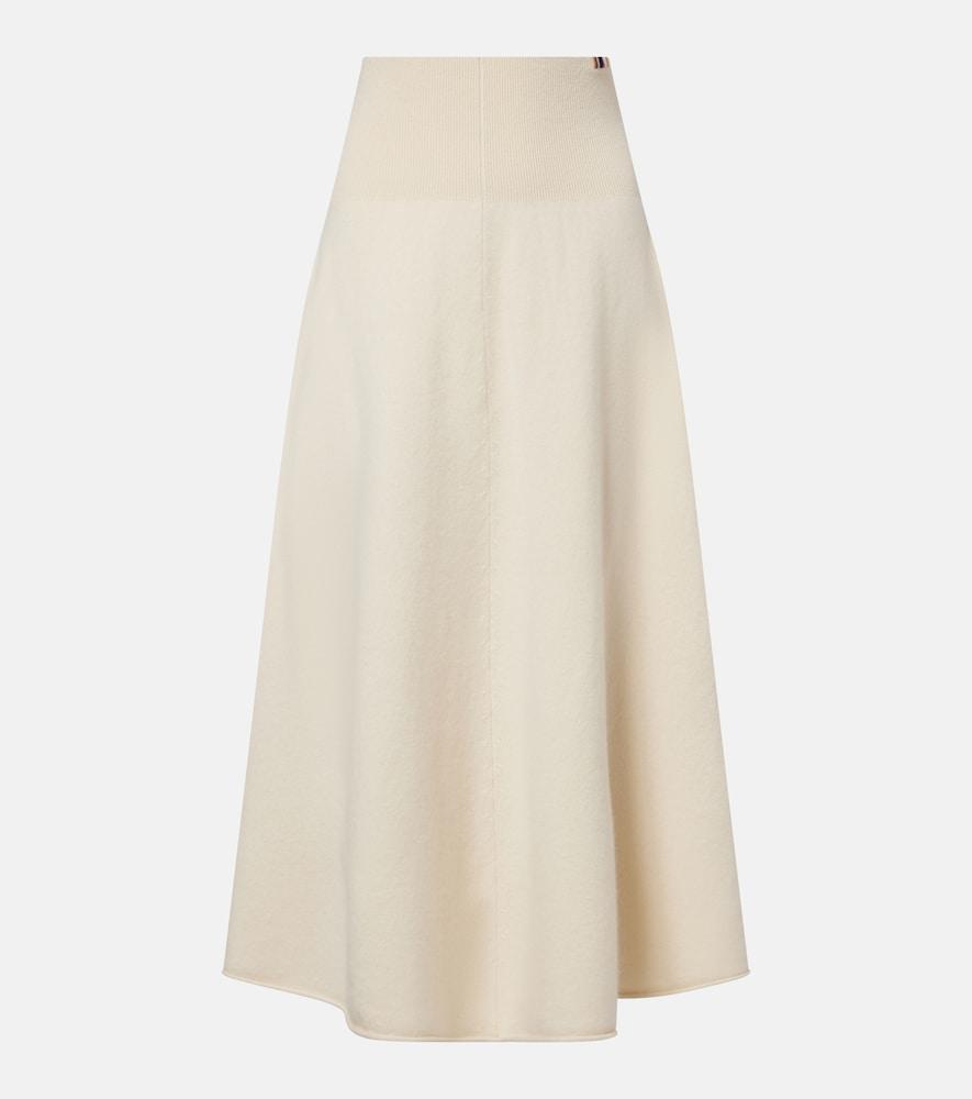extreme cashmere n°388 ease cashmere-blend midi skirt
