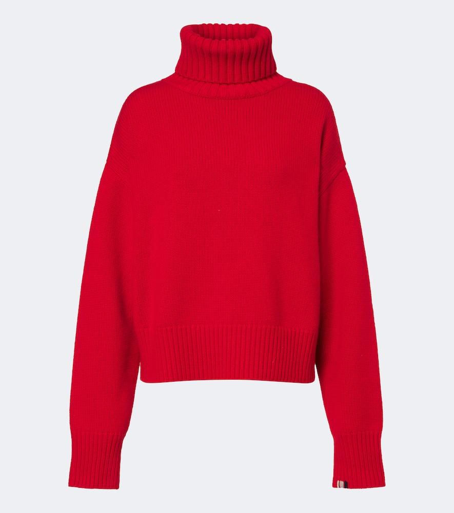 extreme cashmere n°434 crop xtra cashmere turtleneck sweater