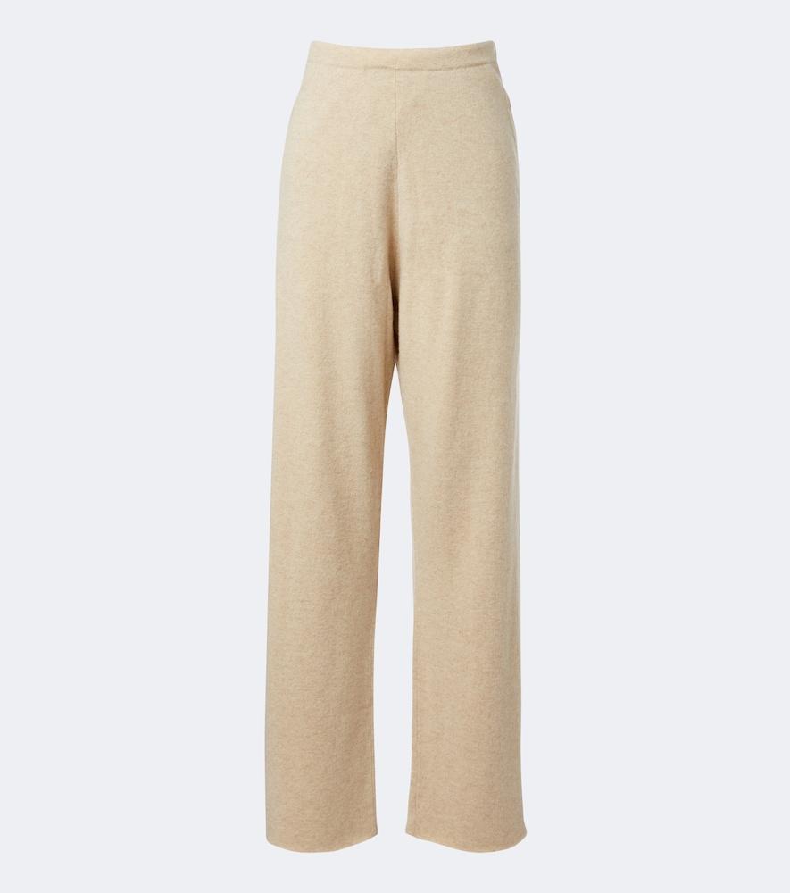extreme cashmere n°479 runaway cashmere-blend straight pants