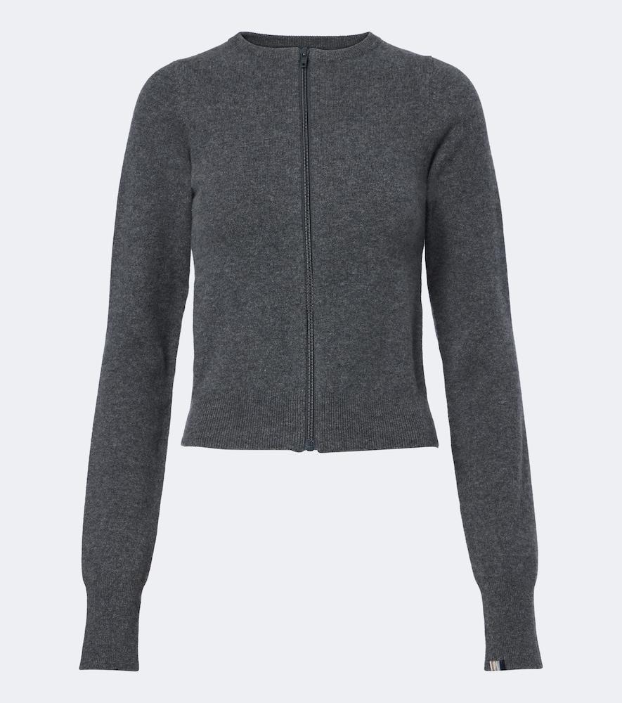 extreme cashmere n°494 tangerine cashmere-blend cardigan